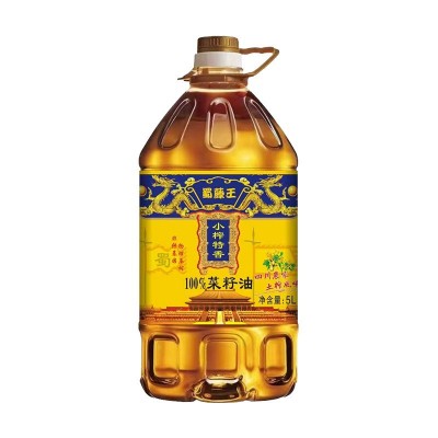 蜀藤王批发特香小榨压榨香菜籽油5L优质大桶食用油家用商用油四川图5