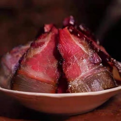 正宗腊后腿肉湖北恩施利川农家传统工艺腌制柴火烟熏腊肉500g/袋图2