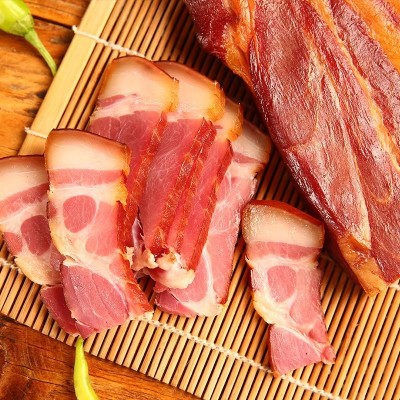 正宗腊后腿肉湖北恩施利川农家传统工艺腌制柴火烟熏腊肉500g/袋图3
