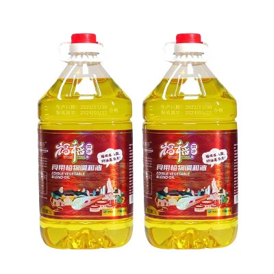 福稻四方5L花生调和油芝麻食用油家用商用物理压榨植物油批发定制图3