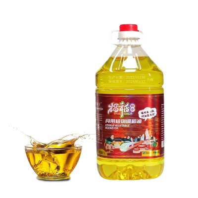 福稻四方5L花生调和油芝麻食用油家用商用物理压榨植物油批发定制图2