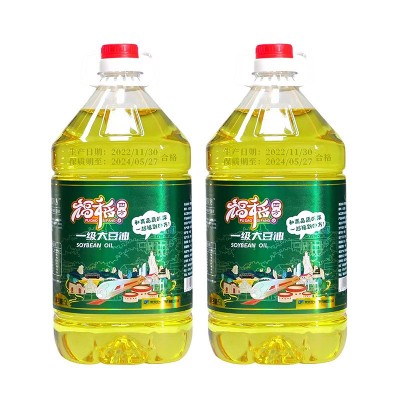 按需定制5升大豆油色拉油餐饮专用油浓香食用油粮油代发福稻四方图2