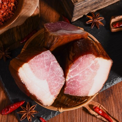 重庆夔山腊味厂家批发腊肉元尾肉烟熏四川特产农家土猪肉风味腊肠图4