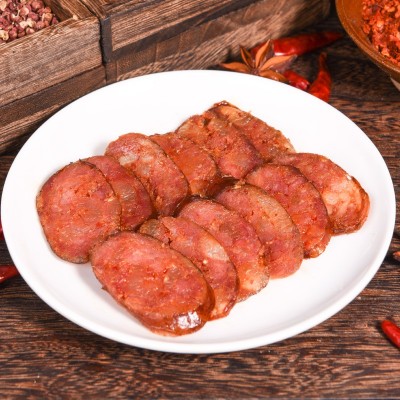 重庆夔山腊味厂家批发风味腊肠香肠川渝特产风味散装烟熏风干农家图2