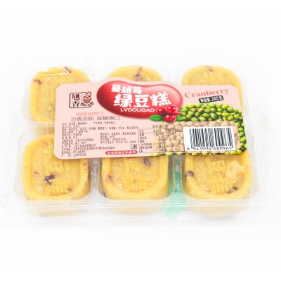 旭香斋蔓越莓绿豆糕240g 绿豆冰糕传统糕点茶点上海厂家批发直销图4