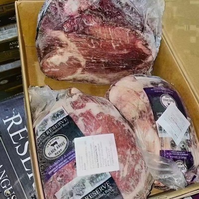 澳洲冷冻新鲜牛霖肉生牛肉商用原切厚切瘦牛肉整切后腿肉烧烤食材图4