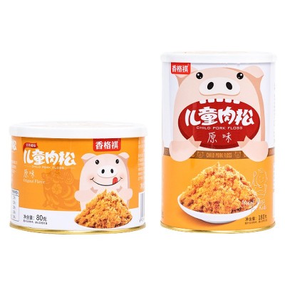 香格祺年货零食批发80g罐装烘焙寿司原味猪肉松图5