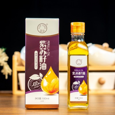 【工厂直供】KUM KANG/金刚批发食用180ml瓶装冷榨紫苏籽油图5