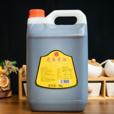 【工厂直供】KUMKANG/金刚 商用凉拌家用麻油压榨5KG桶装芝麻香油图5
