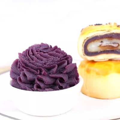 紫薯味馅料无加蔗糖代餐低脂月饼馅料紫薯泥烘焙芋泥奶酪球原料图2