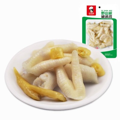 金厨娘多味鸡爪泡椒凤爪200g即食卤味鸡肉零食网红熟食鸡爪批发图3