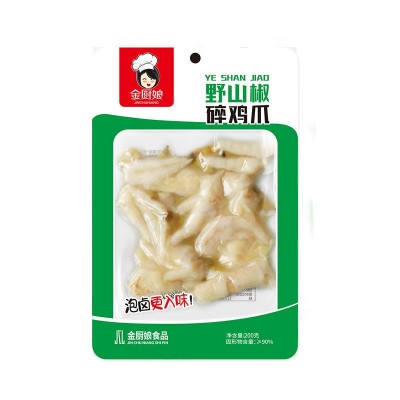 金厨娘多味鸡爪泡椒凤爪200g即食卤味鸡肉零食网红熟食鸡爪批发图5