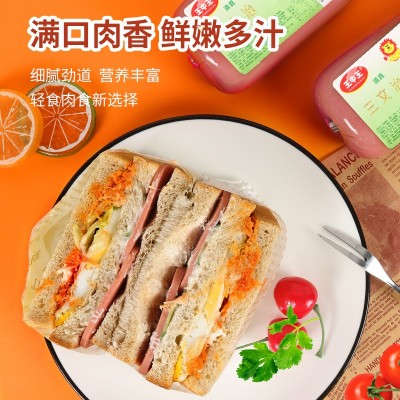 王中王清真三文治肠涮火锅凉拌菜早餐肠鸡肉肠搭配汉堡包配餐香肠图3