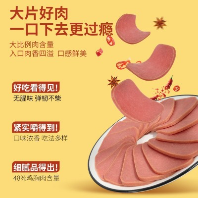 王中王清真三文治肠涮火锅凉拌菜早餐肠鸡肉肠搭配汉堡包配餐香肠