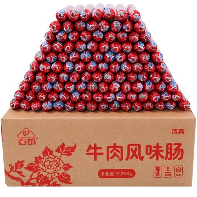春都清真牛肉风味香肠25g*90支整箱 火腿肠泡面搭档 厂家供应批发图4