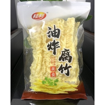 厂家桂利油炸腐竹螺蛳粉火锅食材麻辣烫米线配菜炸豆腐皮批发125g图5