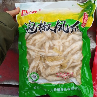 商用泡椒凤爪全熟柠檬鸡爪网红零食酸辣大包装开袋即食地摊货源图2