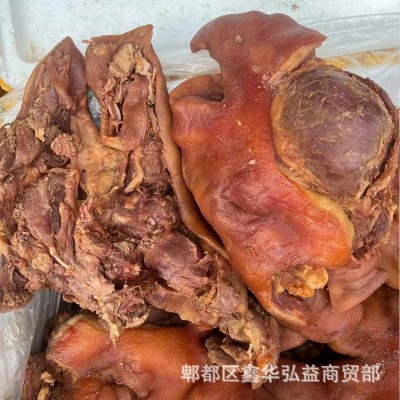 地摊卤猪头肉批发卤味全熟猪头肉冷菜店下酒菜冷冻全熟食品卤猪头图4