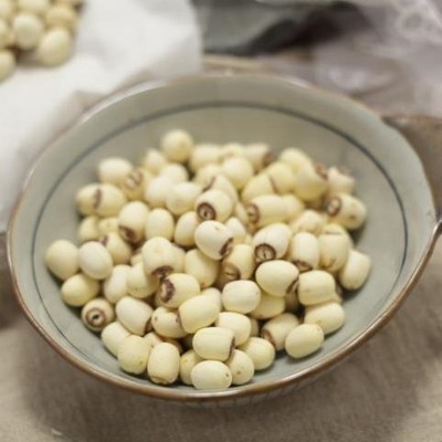 直批有芯磨皮小白莲子干货5kg料包配料有芯小莲子去皮有芯白莲子