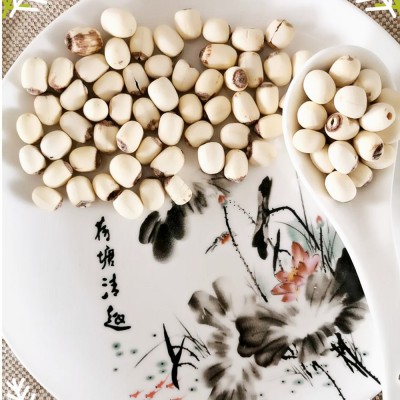 直批有芯磨皮小白莲子干货5kg料包配料有芯小莲子去皮有芯白莲子图4