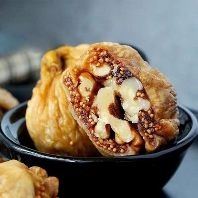 新款无花果夹核桃仁500克【代发】休闲零食蜜饯批发无花果干图3