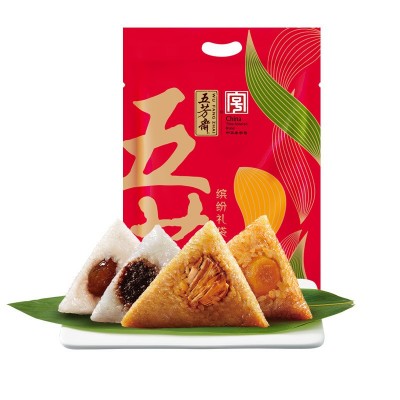 五芳斋嘉兴粽子大肉蛋黄猪肉豆沙红枣多口味礼袋粽端午团购批发图5