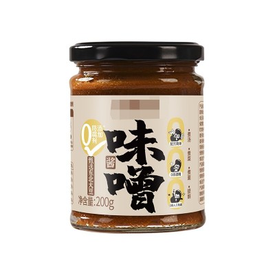 味噌抖音爆款200g厂家供应家用日式味噌汤调味料大豆酱无 添加味增图4