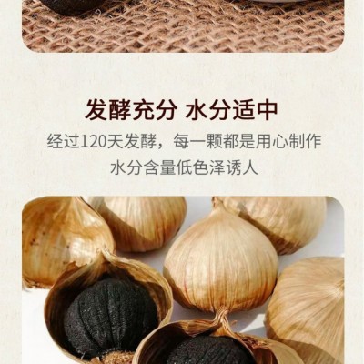 领康独头黑蒜500g罐装图3