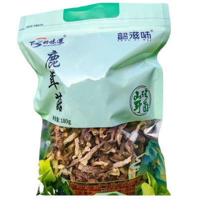 福建宁德寿宁工厂直供高山鹿茸菇批发菌菇干货批发180g图5