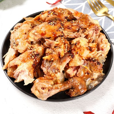 麻油鸡德州五香扒鸡山东特产烧鸡即食卤味熟食鸡肉零食工厂批发图3