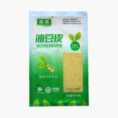 菽美 头层豆腐皮 油豆皮 薄如蝉翼 腐竹皮薄腐皮响铃卷肉卷炸腐皮图5
