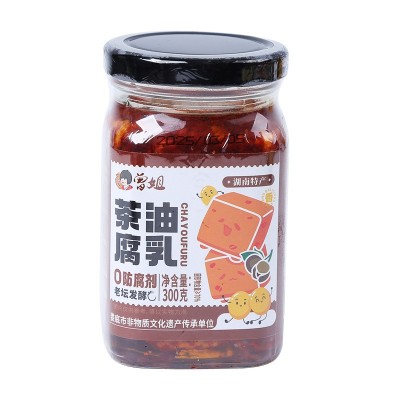 湖南特产茶油腐乳300g红方豆腐乳下饭酱蘸料豆制品农家香辣霉豆腐图4