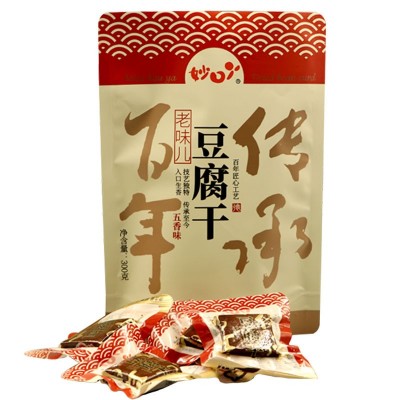 妙口丫工厂直发老味儿豆干500g散装低糖高蛋白整箱特产零食批发图5
