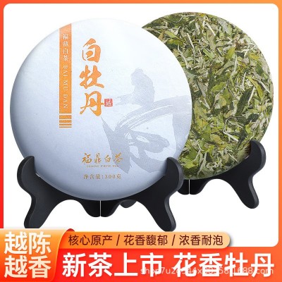 福鼎白茶饼新茶白牡丹网红直播带货一件代发300克药香厂家批发