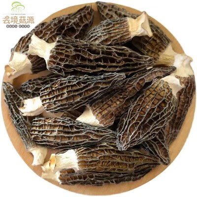 云南林下仿野生羊肚菌干货头茬好货羊肚菌优选2-6厘米半斤包邮图4