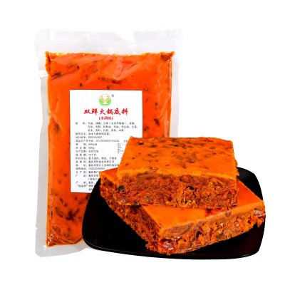 双鲜厂家定制 地道重庆老火锅麻辣牛油底料 串串冒菜店调料 500g图4