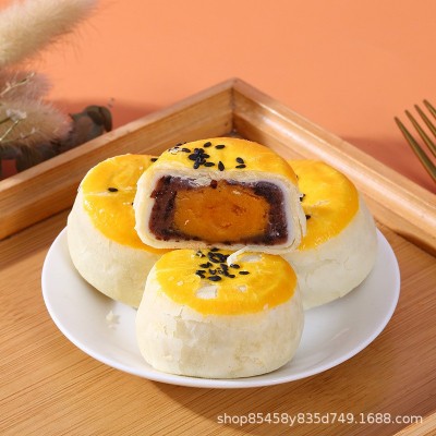 厂家直销海鸭蛋蛋黄酥糕点咸鸭蛋月饼中秋节礼品礼盒装一件图3