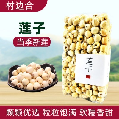 磨皮白莲 新鲜莲子干货 去芯 连子干货无芯 莲子米八宝粥原料豆浆图3