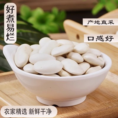大白芸豆干货新鲜芸豆五谷杂粮白扁豆云豆子白腰豆雪豆杂粮批发图2