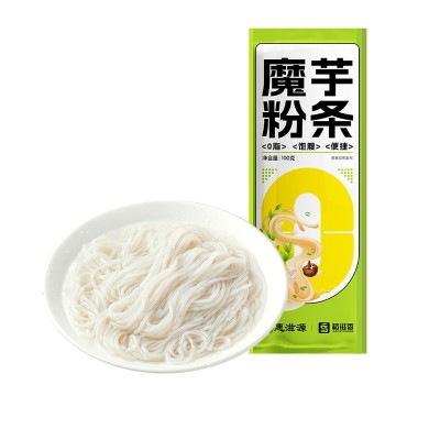 魔芋干粉丝100g*100袋整装 粉条干蒟蒻0脂肪低脂魔芋丝面饱腹代餐图4