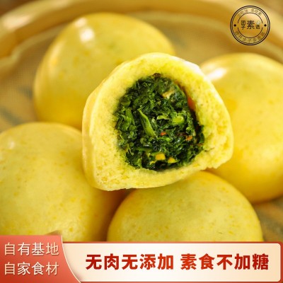黄金蒲公英什锦菜团子480g纯素菜团野菜健康早餐批发植物油菜团速图4