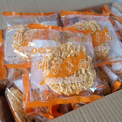 独立包装胡萝卜面60g非油炸火锅面蔬菜面学生早餐面图3