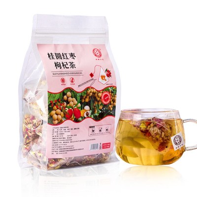 合韵塘 桂圆枸杞红枣茶350g/50包大份量桂圆红枣枸杞组合茶三角包图5