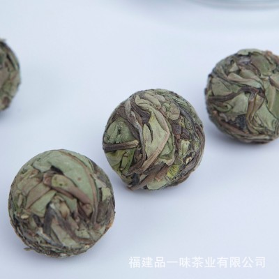 厂家直销正宗福鼎白茶寿眉龙珠茶球散装便携批发图4