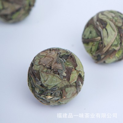 厂家直销正宗福鼎白茶寿眉龙珠茶球散装便携批发图2