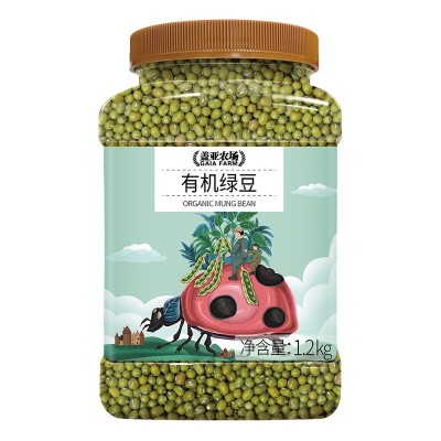 盖亚农场有机绿豆1.2kg/袋东北特产笨绿豆可发芽杂粮厂家批发图5