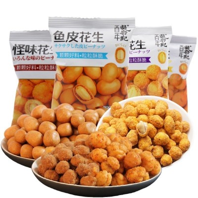 百年吴府记多味花生散装称重500g鱼皮蜂蜜怪味多味休闲小零食传统图5