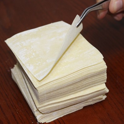 广宁云吞皮云饺店专供久煮不烂速食早餐半成品新鲜广宁碱水馄炖皮图2