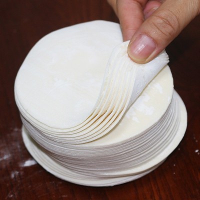 亿禾利早餐店包饺子蒸饺烧麦皮水饺家庭商用新鲜饺子皮煎饺皮供应图2