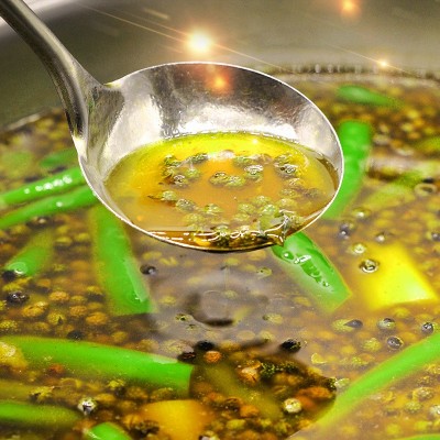 十吉重庆青一色火锅底料350g*35袋青椒青花椒鱼藤椒青椒麻辣调料图4